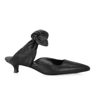 - Coco Bow Leather Pumps