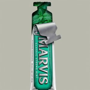 Marvis第一支问世的绿管～超为经典强力薄荷牙膏 (85ml)