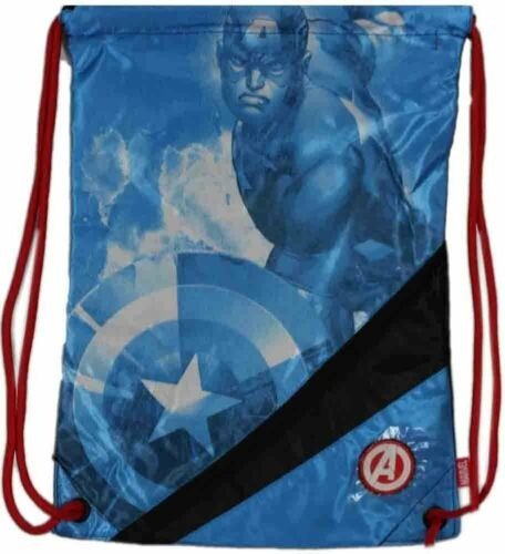 Disney Captain America Sackpack Blue - Boys - Size OSFA