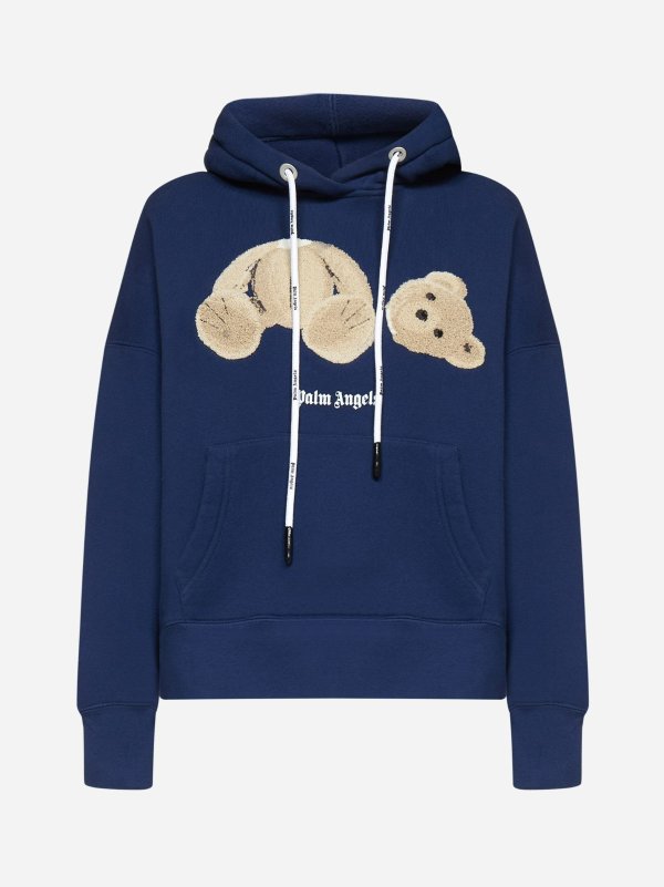 Bear cotton hoodie