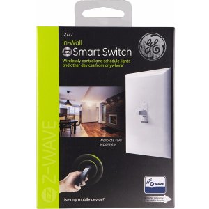 GE Z-Wave In-Wall Wireless Smart Toggle Switch w/ Alexa