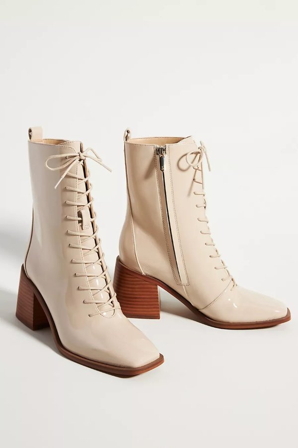 Westie Heeled Lace-Up Boots