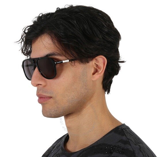 Grey Navigator Men's Sunglasses GG1156S 001 57