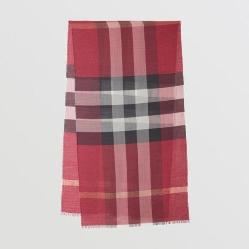 - Rose Giant Check Scarf