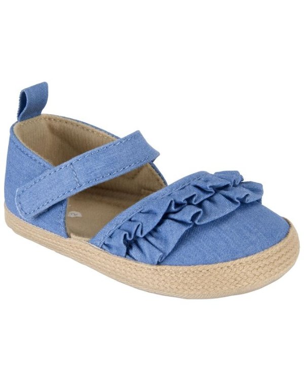 Baby Chambray Espadrille Soft Sandals