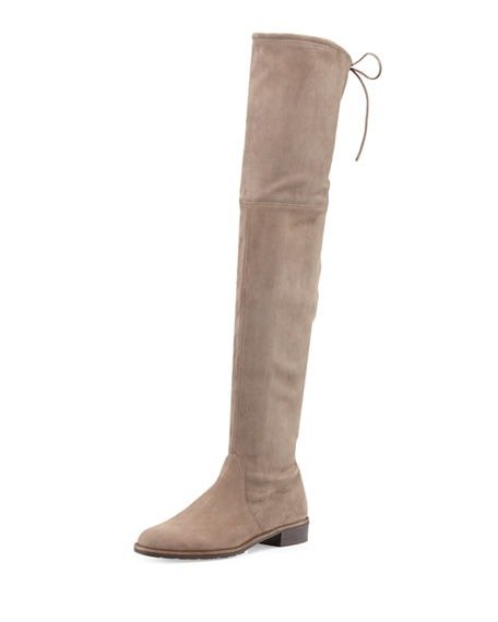 Lowland Stretch-Leather Over-the-Knee Boots