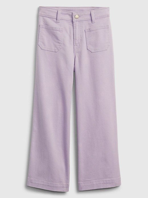 Kids High Rise Wide-Leg Jeans with Washwell