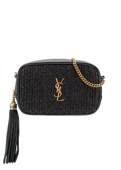 Monogram Chained Leather Clutch