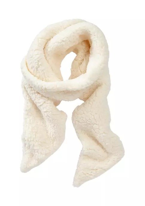 Rolled Sherpa Scarf