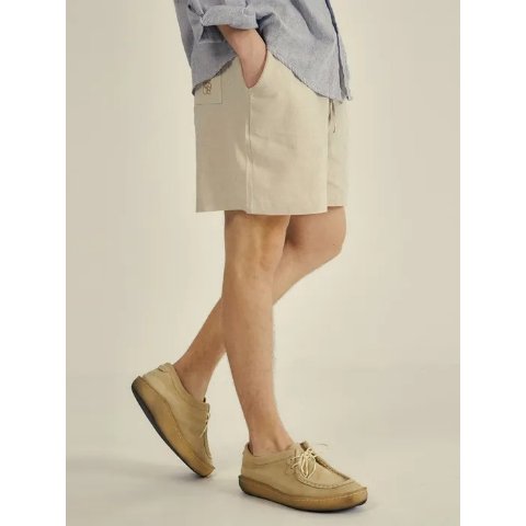 Linen Symbol Logo Shorts