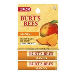 Burt's Bees Lip Balm, Mango Butter, 0.15 Ounce (Pack of 2)