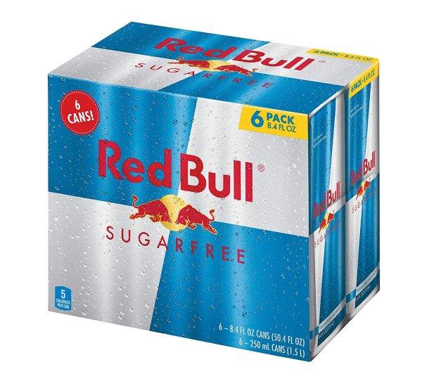 Red Bull 无糖能量饮料 8.4 Fl Oz 6罐