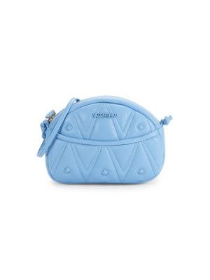 Moony Logo Quilted Leather Crossbody Bag