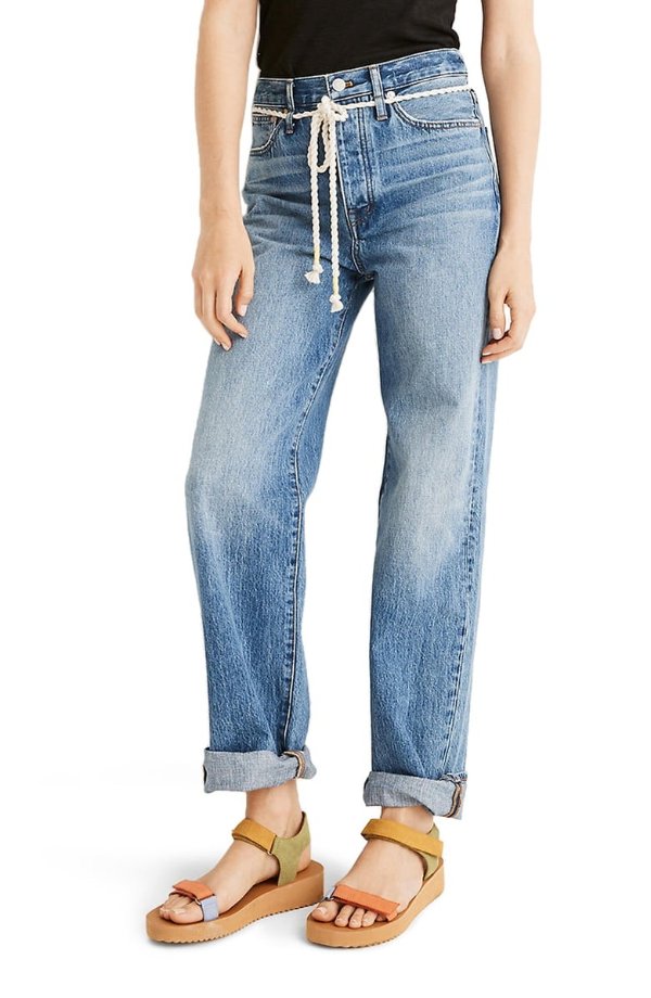 the Dadjean Rope Belt Jeans