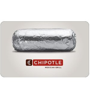 Chipotle Gift Card  Limited Time Offer