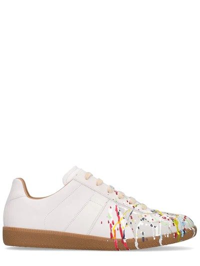 REPLICA PAINTER LEATHER SNEAKERS