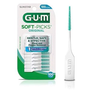 GUM - 6326RA Soft-Picks Original Dental Picks, 100 Count