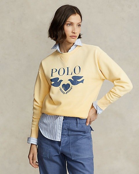 Polo Ralph Lauren Women's Fleece Crewneck Pullover