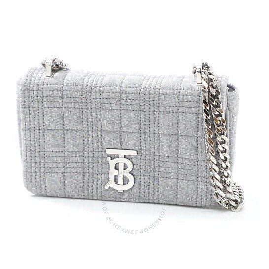 Grey Taupe Melange Small Lola Quilted Bag
