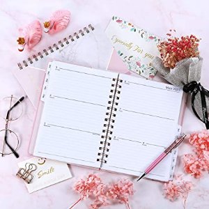 Tullofa 2021 Planner - Weekly & Monthly Planner with Tabs