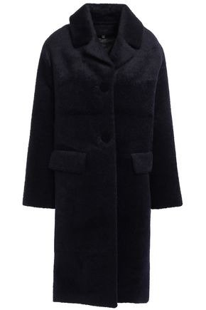 Brushed-woven coat