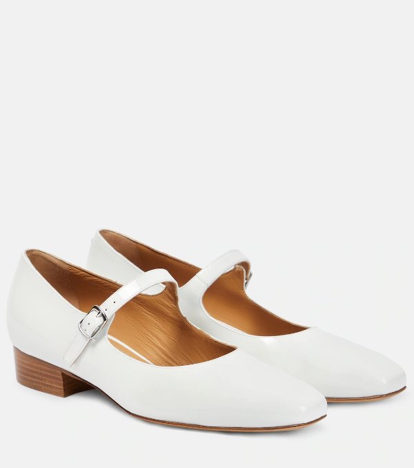 白色的漆皮玛丽珍鞋 - Maison Margiela | Mytheresa