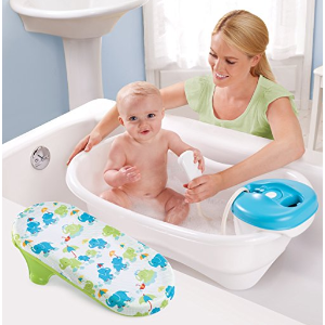 Summer Infant Newborn to Toddler Bath Center and Shower, Blue