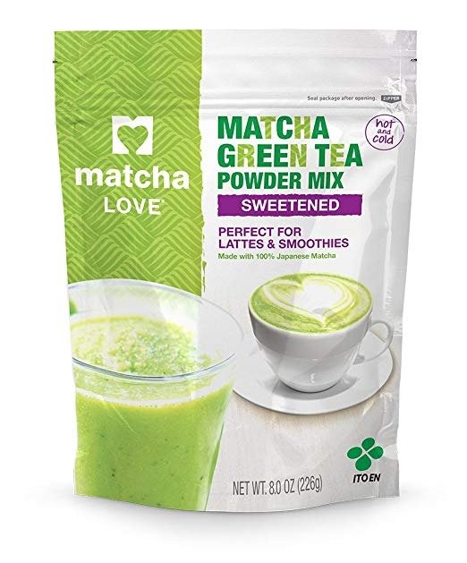 Green Tea Sweetened Powder, 8 Ounce Packet (Pack of 1), Sweetened Green Tea Powder,Matcha Powder Mix