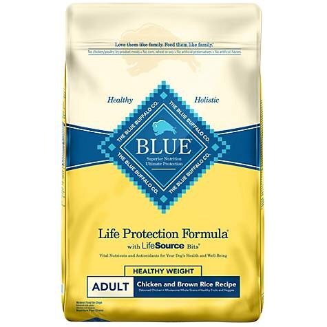 Blue Life Protection Formula Adult Healthy Weight Chicken & Brown Rice Recipe Dry Dog Food, 30 lbs. | Petco
