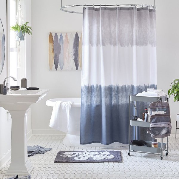 Dip Dye Shower Curtain