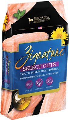 Zignature Select Cuts Trout &amp; Salmon Meal Formula Dry Dog Food, 25-lb bag - Chewy.com
