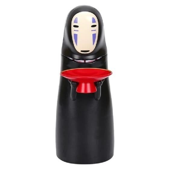 Japanese Faceless Male Coins Bank Saving Box Sounding Mouth Open Moving Creative Toy Gift