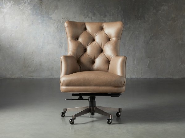 Addy Leather Desk Chair | Arhaus Furniture