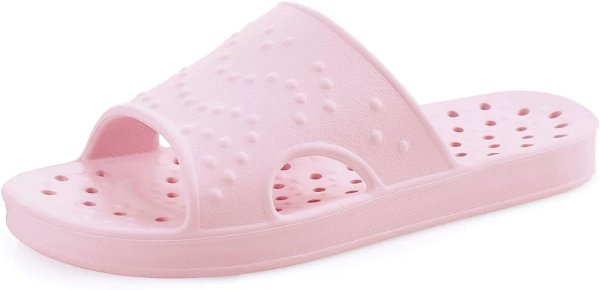 Shower Shoes for Women with Arch Support Quick Drying Pool Slides Lightweight Beach Sandals with Drain Holes