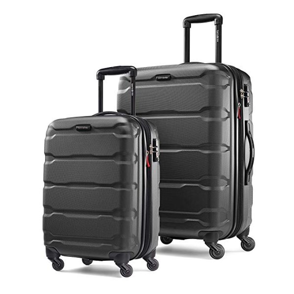 Omni PC Expandable Hardside Luggage Set with Spinner Wheels, 2-Piece (20”/24”)