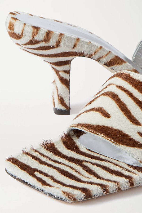 Dylan zebra-print 穆勒鞋