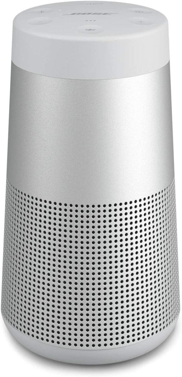 SoundLink Revolve (Series II) Portable Bluetooth Speaker – Wireless Water-Resistant Speaker with 360° Sound, Silver