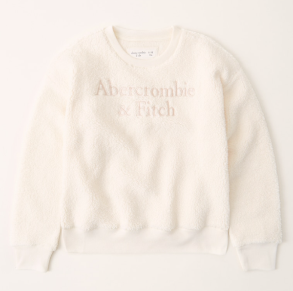girls cozy logo crew sweatshirt | girls clearance | Abercrombie.com