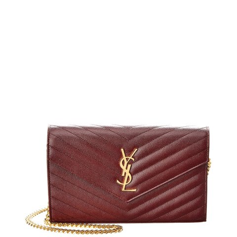 Saint LaurentMedium Monogram Matelasse Leather Wallet On Chain