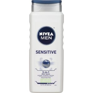 Nivea妮维雅男士敏感型沐浴液洗面奶洗发水3合1(3只装)