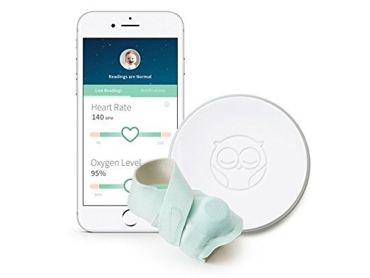 智能 Sock 2 婴幼儿监视器系统 可追踪婴幼儿心率和氧气水平