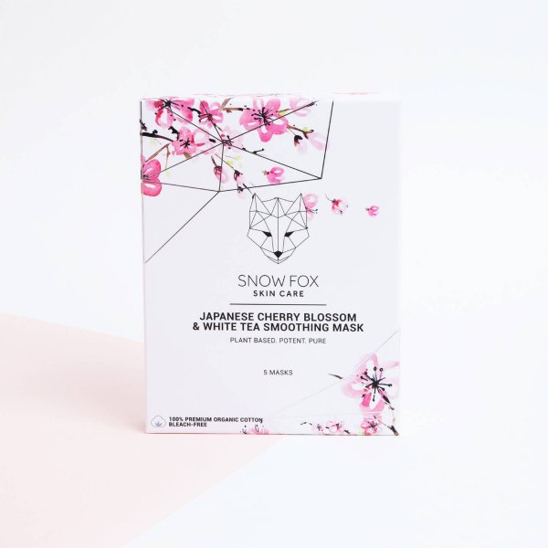 Snow Fox Japanese Cherry Blossom and White Tea Smoothing Mask (Set of 5)