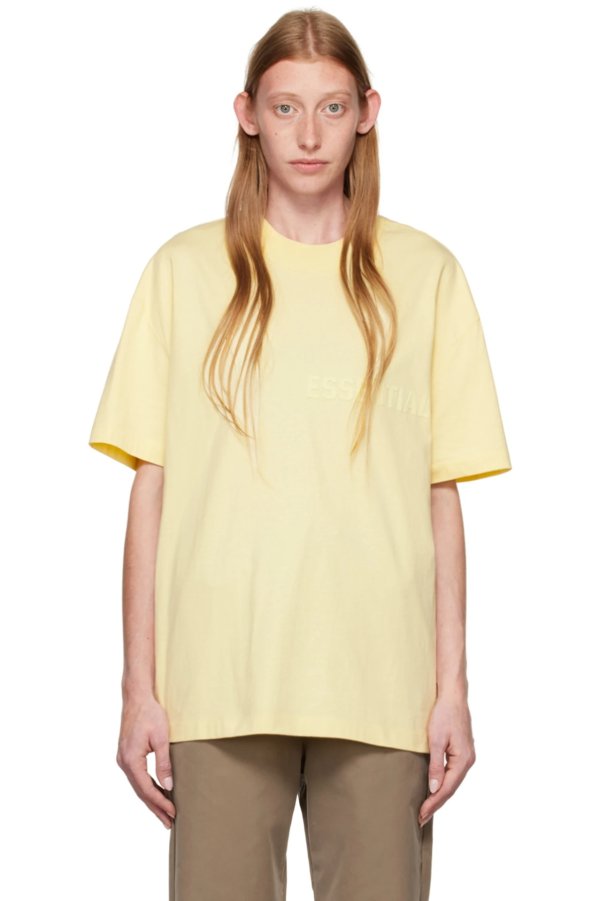 Yellow Flocked T-Shirt