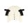 Ivory bow-embellished wool-blend cardigan