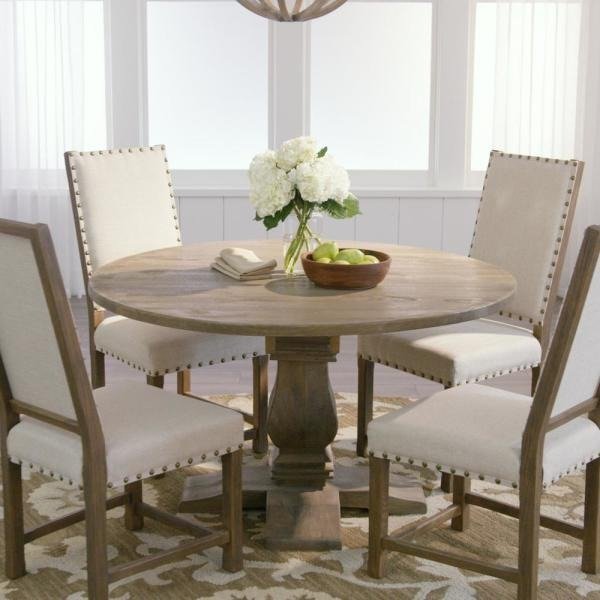 Home Decorators Collection Aldridge Antique Grey Round Dining Table NB024AG - The Home Depot
