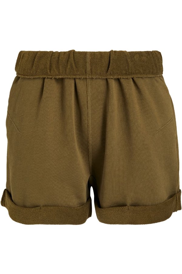 Organic French Pima cotton-terry shorts