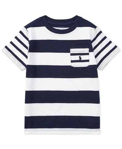 Striped Cotton T-Shirt, Little Boys