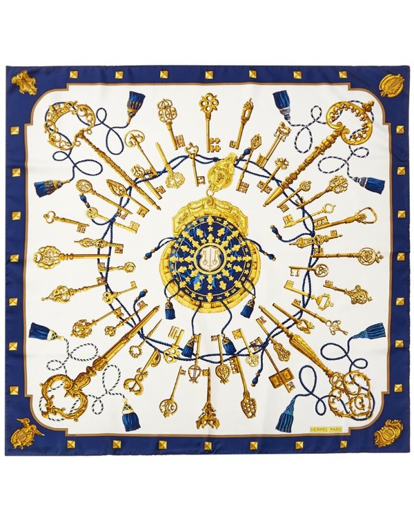 "Les Cles," by Caty Latham Silk Scarf