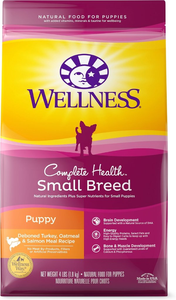 Small Breed Complete Health Puppy Turkey, Oatmeal & Salmon Meal Recipe Dry Dog Food, 4-lb bag - Chewy.com