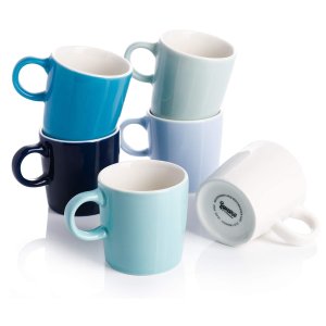Sweese 409.003 Porcelain Espresso Cups - 3.5 Ounce - Set of 6